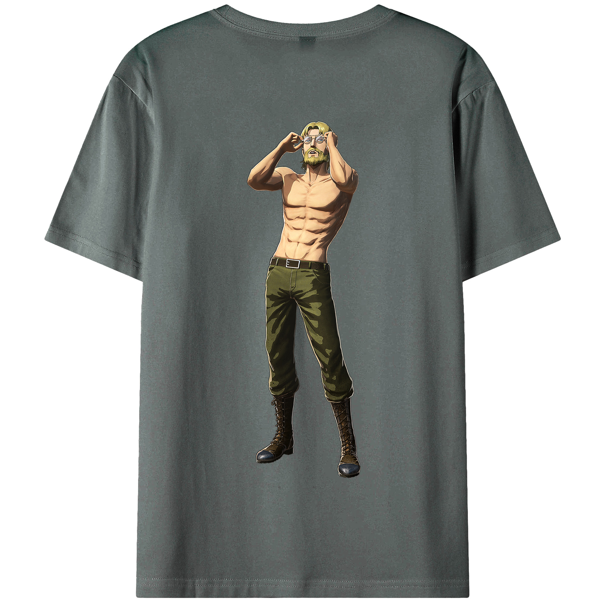 （画像用） 進撃の巨人 Attack on Titan 綿100％半袖Tシャツ（背面プリント）
